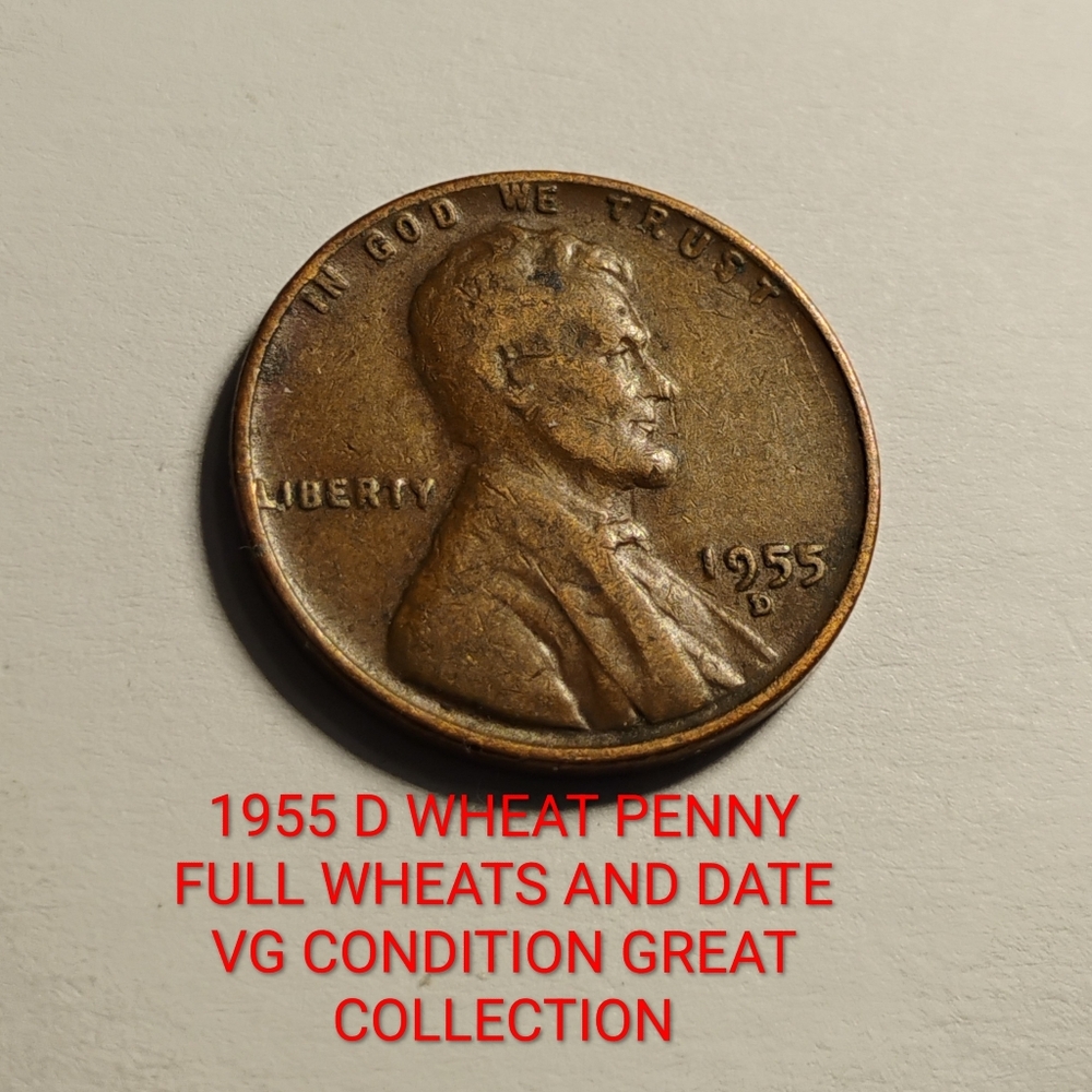 ✅❤️1955 D Wheat Penny PLEASE BUNDLE UP AND SAVE ON SHIPPING AND MAKE OFFER